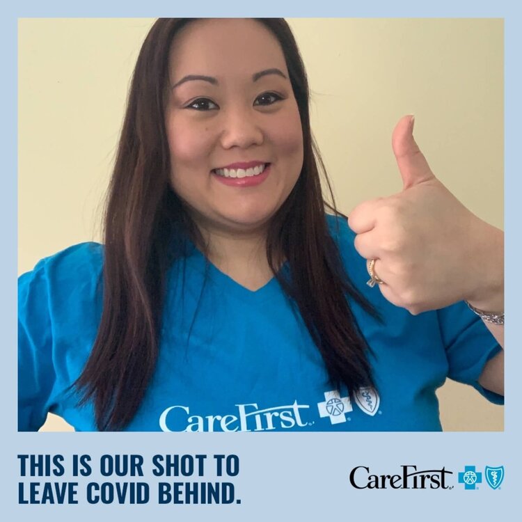Virtual Photo Booth Picture for a COVID-19 vaccination initiative by CareFirst.