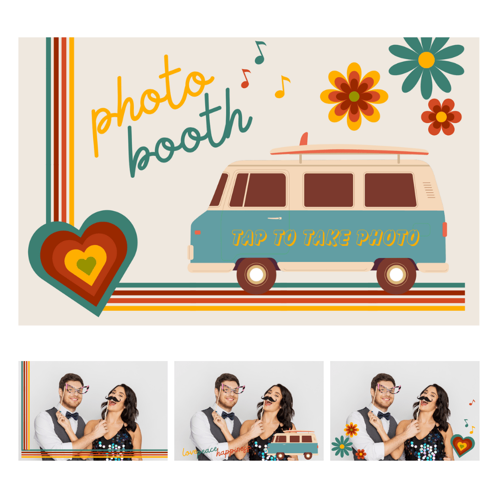 70's Photo Booth Theme - Pixilated