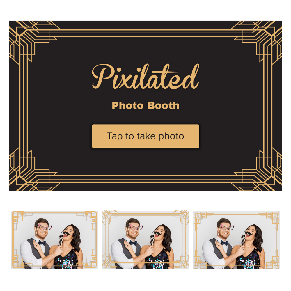 Art Deco Photo Booth Theme - Pixilated