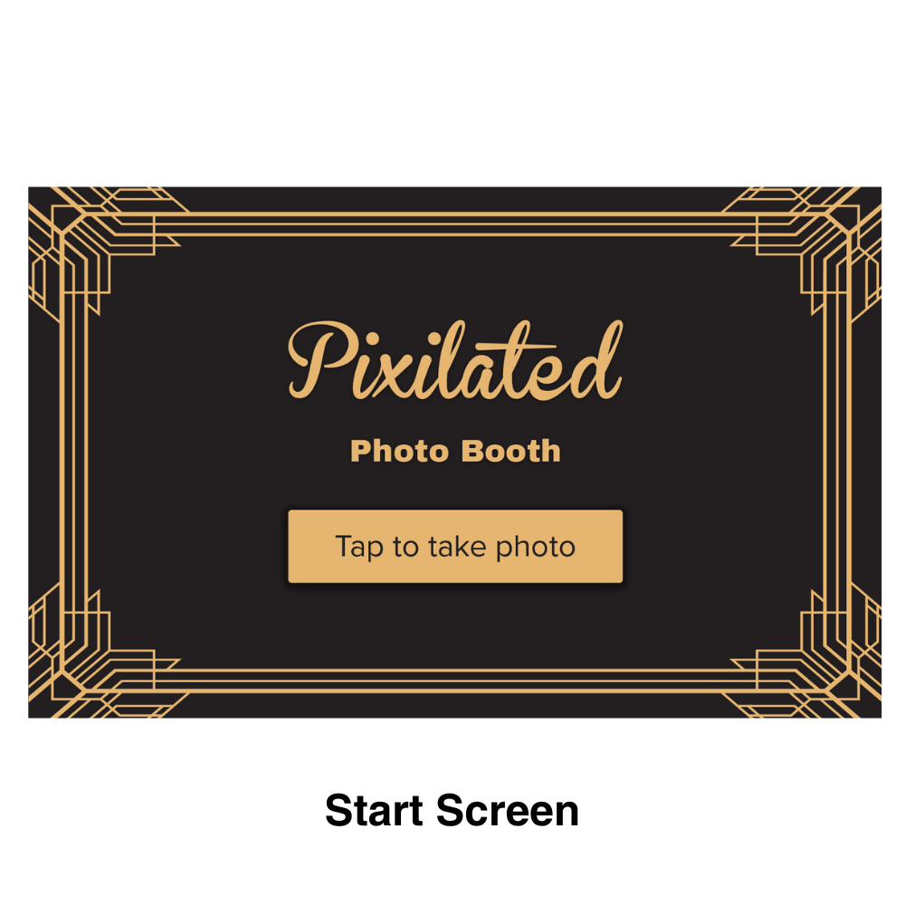 Art Deco Photo Booth Theme - Pixilated