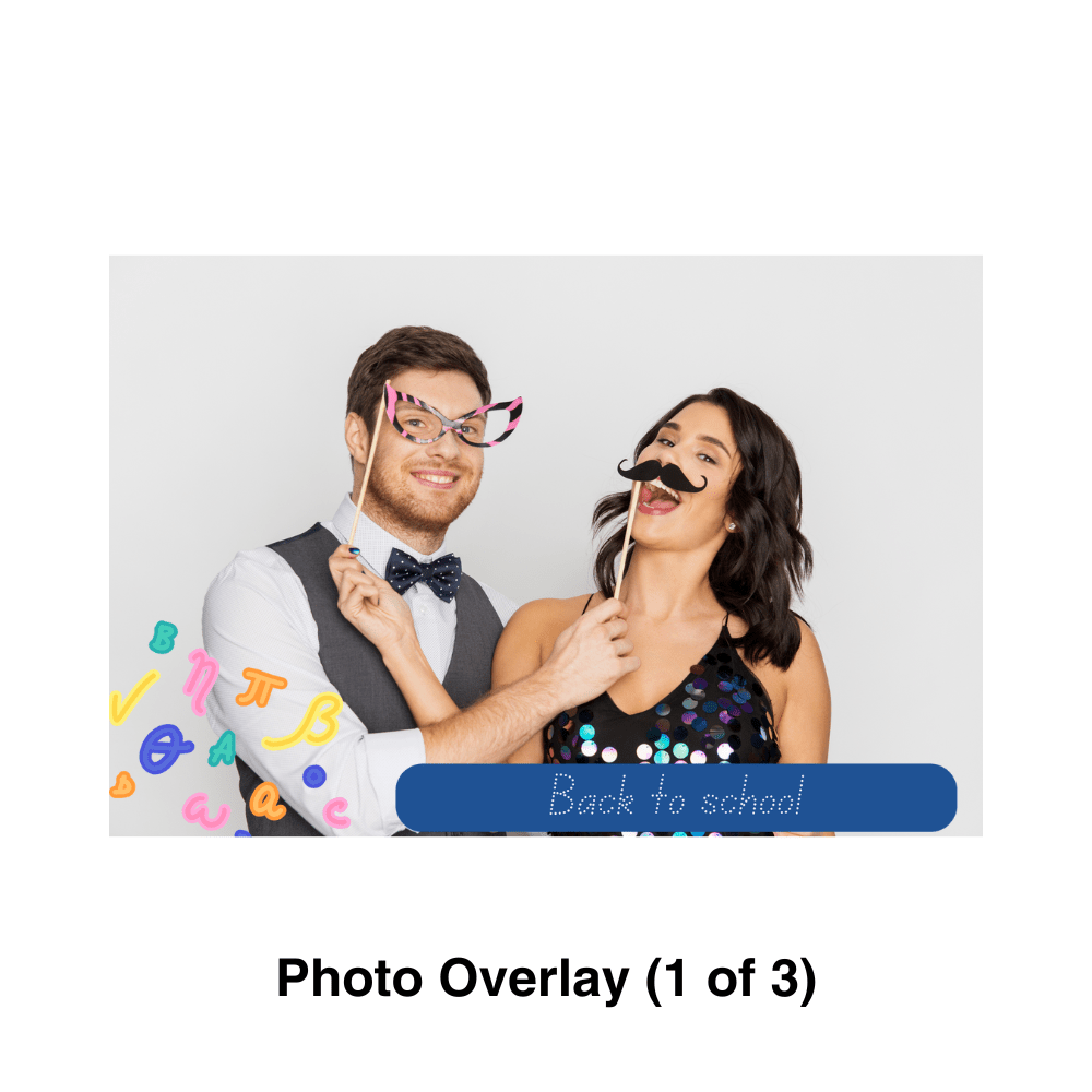 Back to School Photo Booth Theme - Pixilated