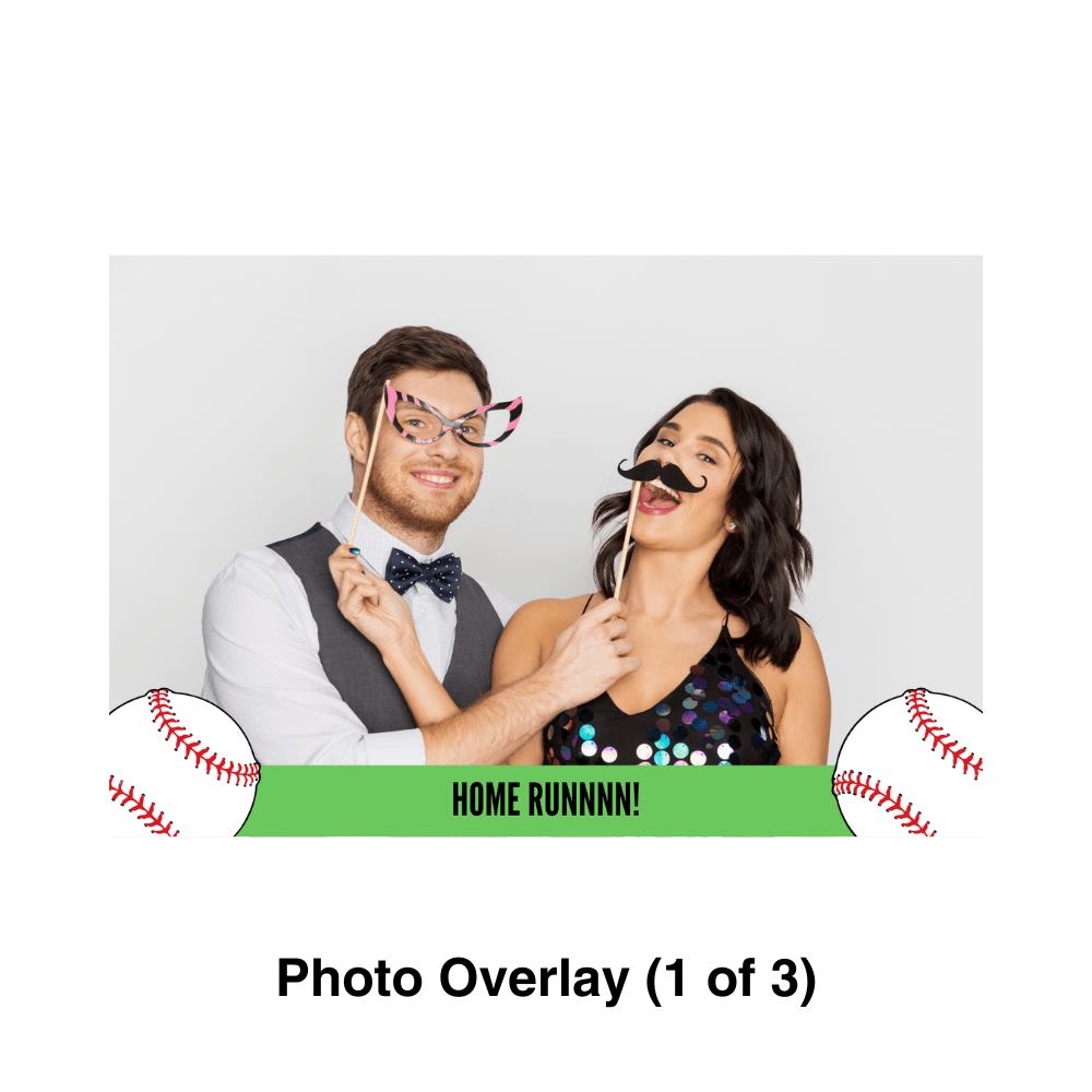Baseball Photo Booth Theme - Pixilated