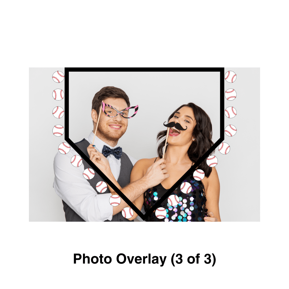 Baseball Photo Booth Theme - Pixilated
