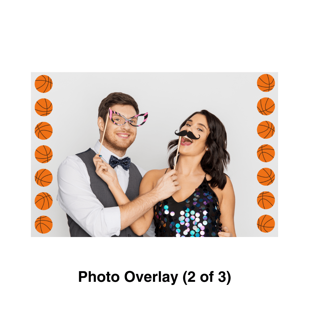 Basketball Photo Booth Theme - Pixilated