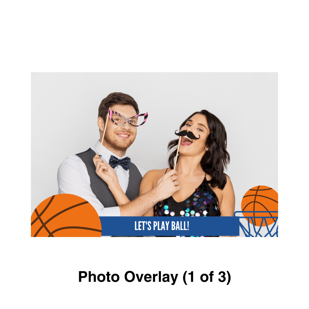 Basketball Photo Booth Theme - Pixilated