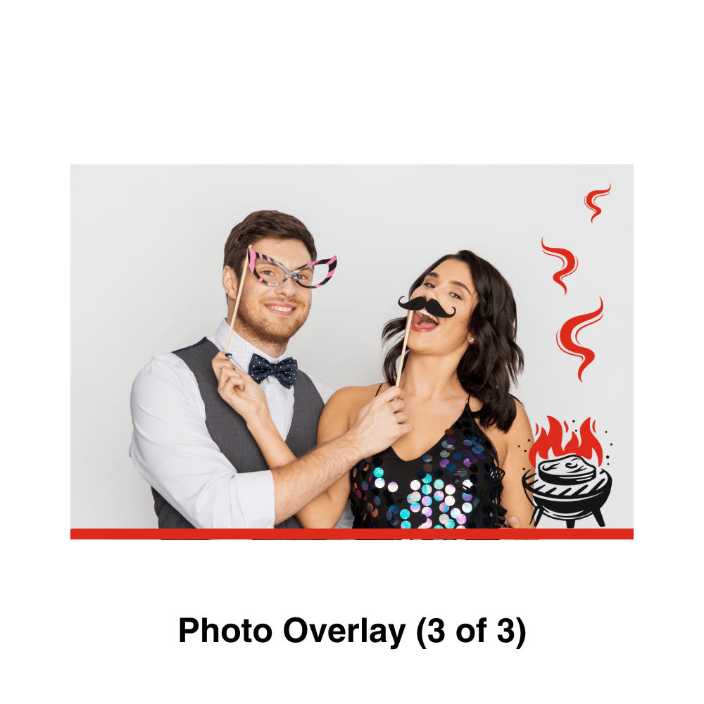 BBQ Cook Out Photo Booth Theme - Pixilated