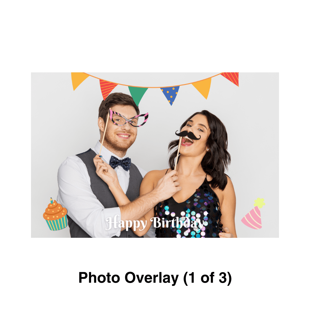 Birthday Bash Photo Booth Theme - Pixilated