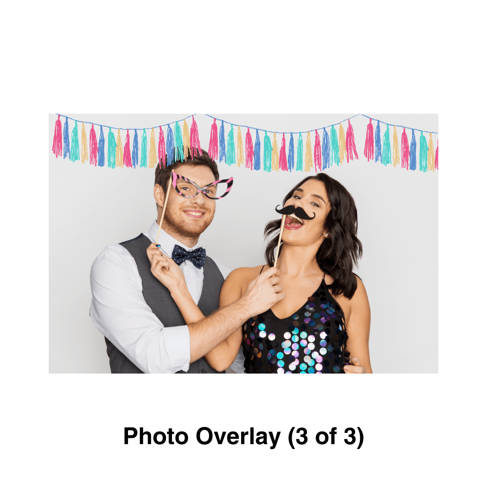 Birthday Celebration Photo Booth Theme - Pixilated