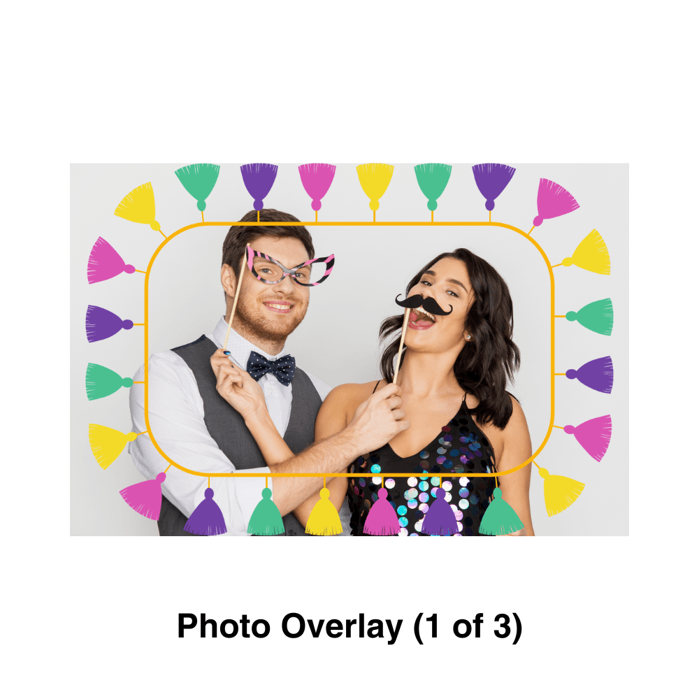 Birthday Celebration Photo Booth Theme - Pixilated