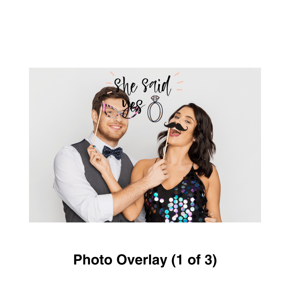 Bridal Shower Photo Booth Theme - Pixilated