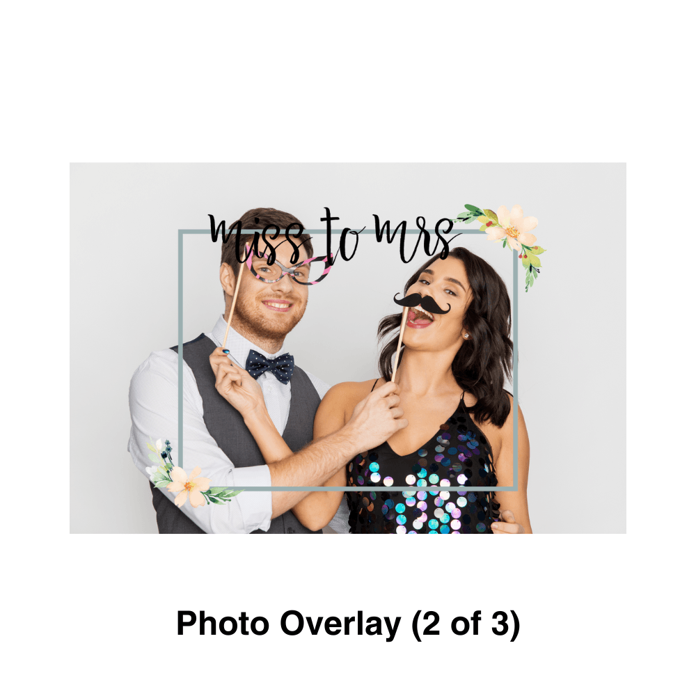Bridal Shower Photo Booth Theme - Pixilated