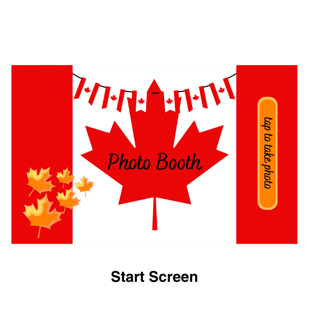 Canada Photo Booth Theme - Pixilated