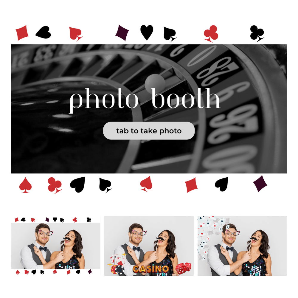 Casino Photo Booth Theme - Pixilated