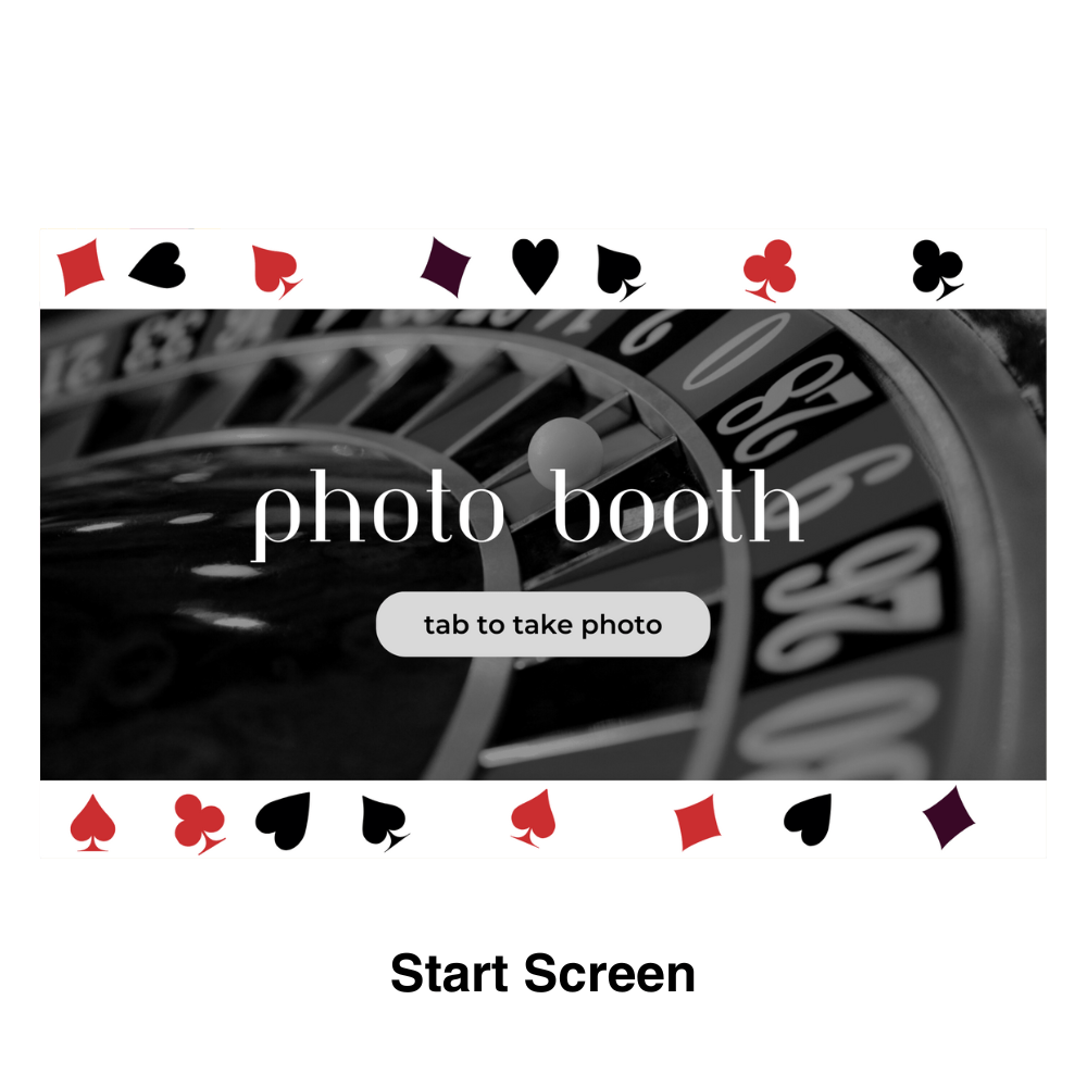 Casino Photo Booth Theme - Pixilated