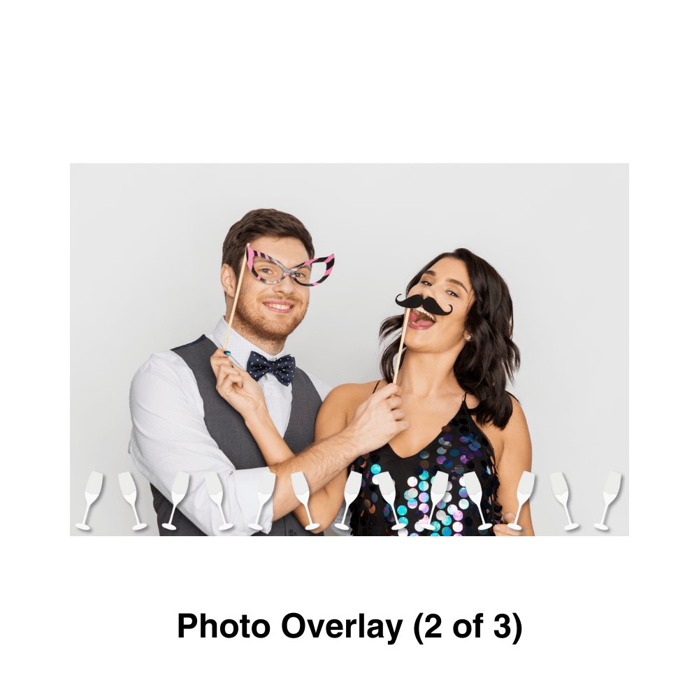 Champagne Photo Booth Theme - Pixilated