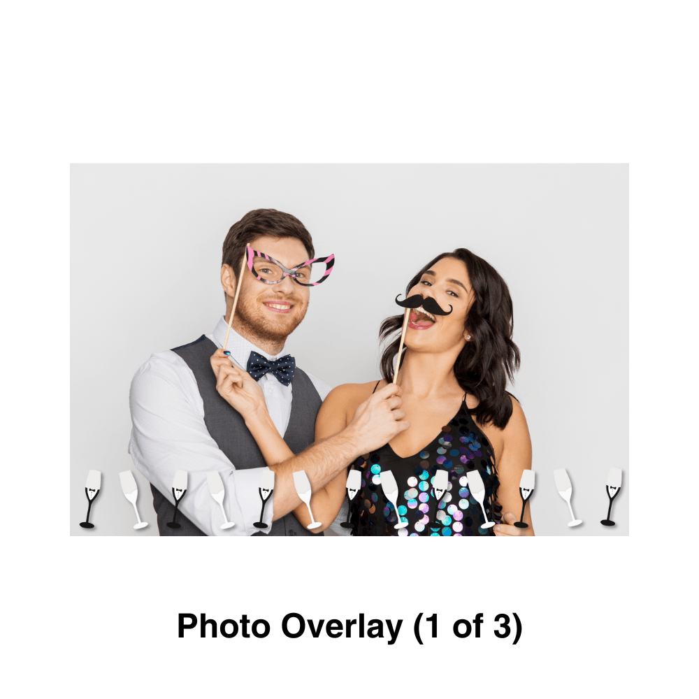 Champagne Photo Booth Theme - Pixilated