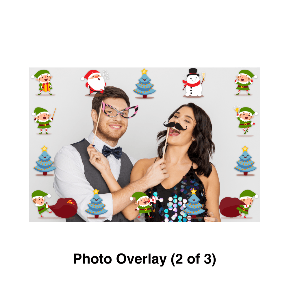 Christmas Guys Photo Booth Theme - Pixilated