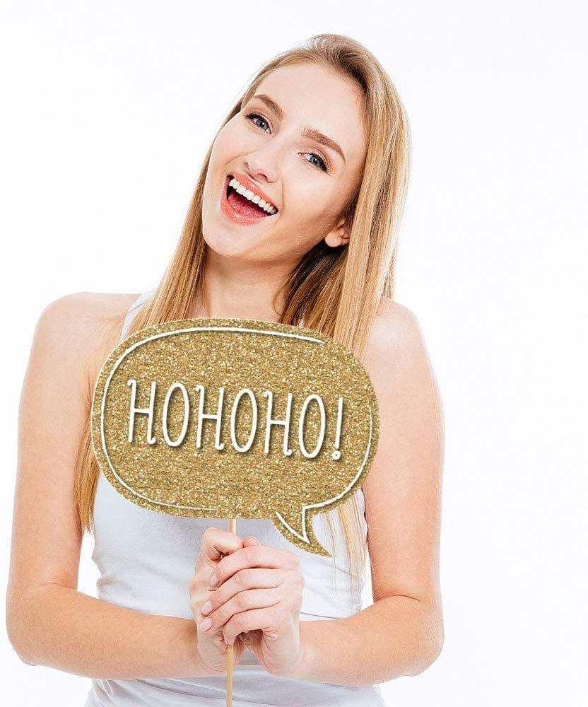 Christmas Photo Booth Props - Pixilated