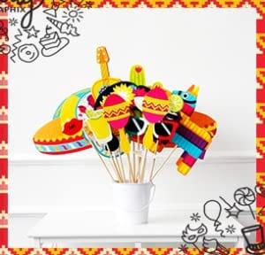 Cinco de Mayo Photo Booth Props - Pixilated