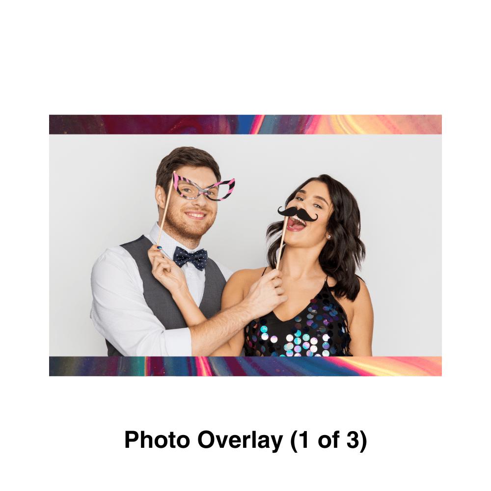 Color Swirl Photo Booth Theme - Pixilated