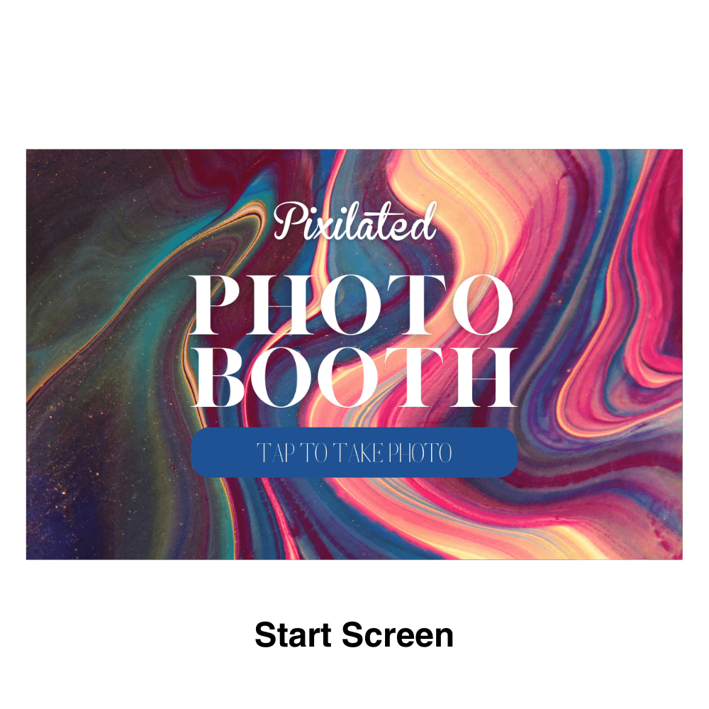 Color Swirl Photo Booth Theme - Pixilated