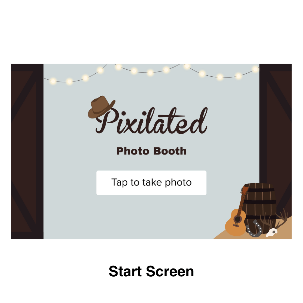 Country Photo Booth Theme - Pixilated