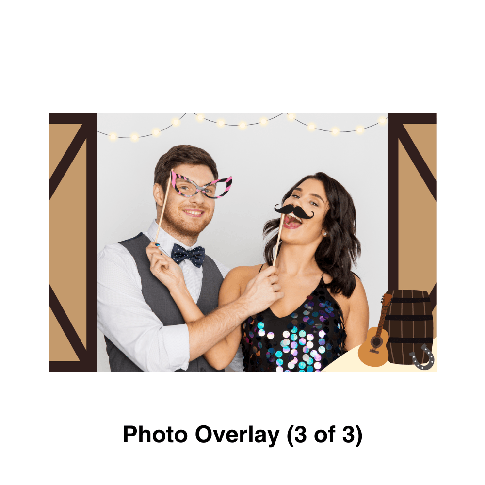 Country Photo Booth Theme - Pixilated