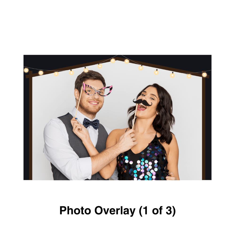 Dark Light Photo Booth Theme - Pixilated