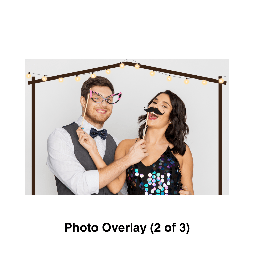 Dark Light Photo Booth Theme - Pixilated