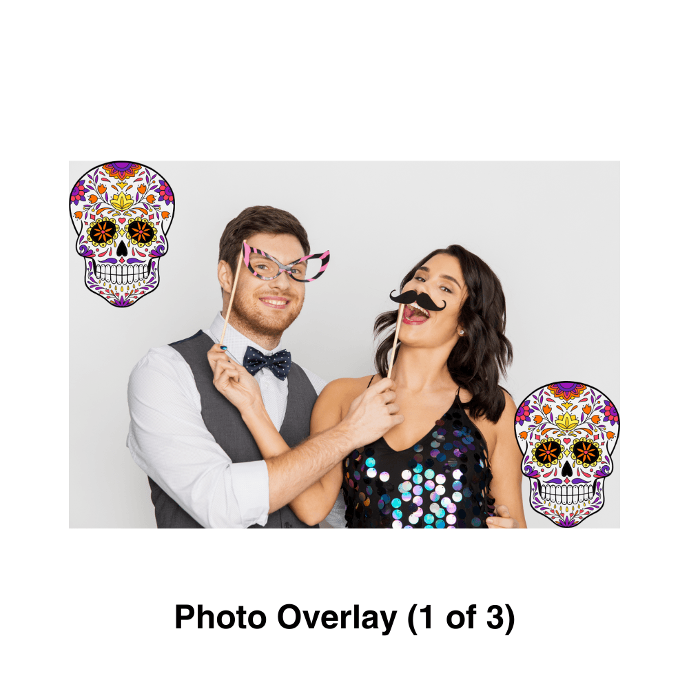 Day of The Dead Photo Booth Theme - Pixilated