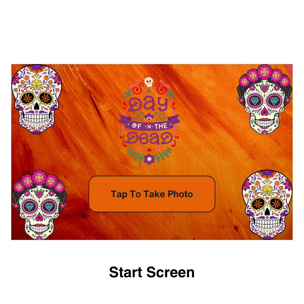 Day of The Dead Photo Booth Theme - Pixilated