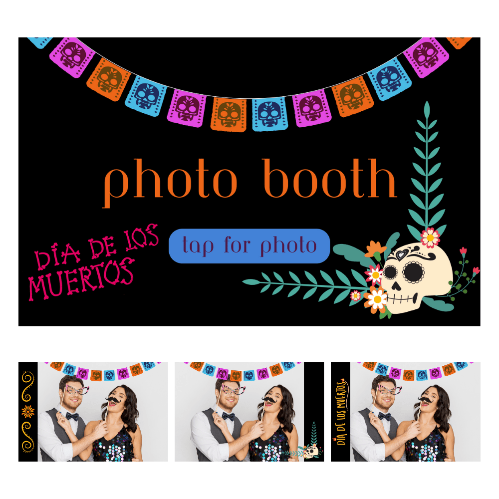 Dia de los Muertos Photo Booth Theme - Pixilated