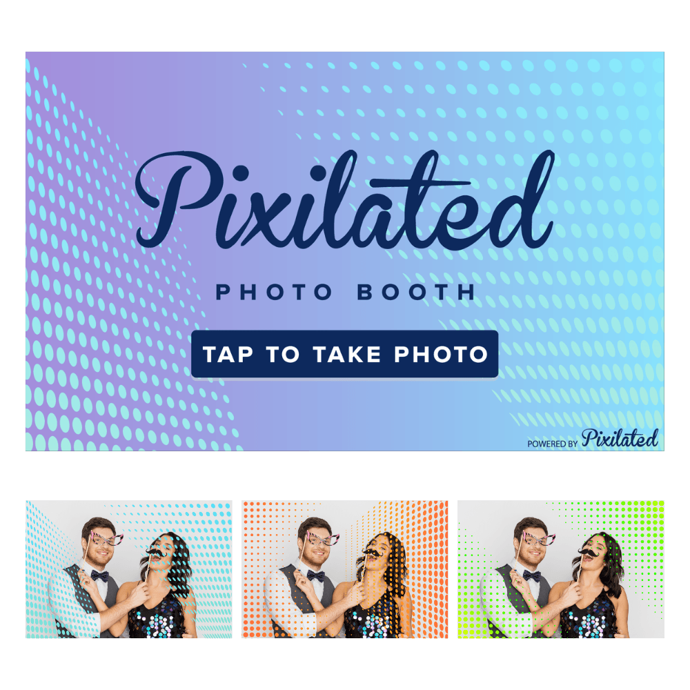 Disco Dots Photo Booth Theme - Pixilated