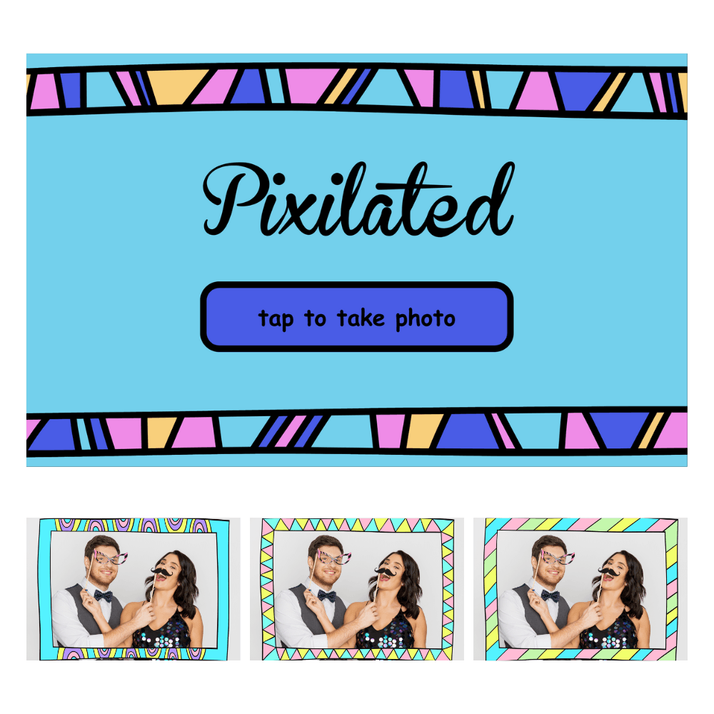 Doodle Photo Booth Theme - Pixilated