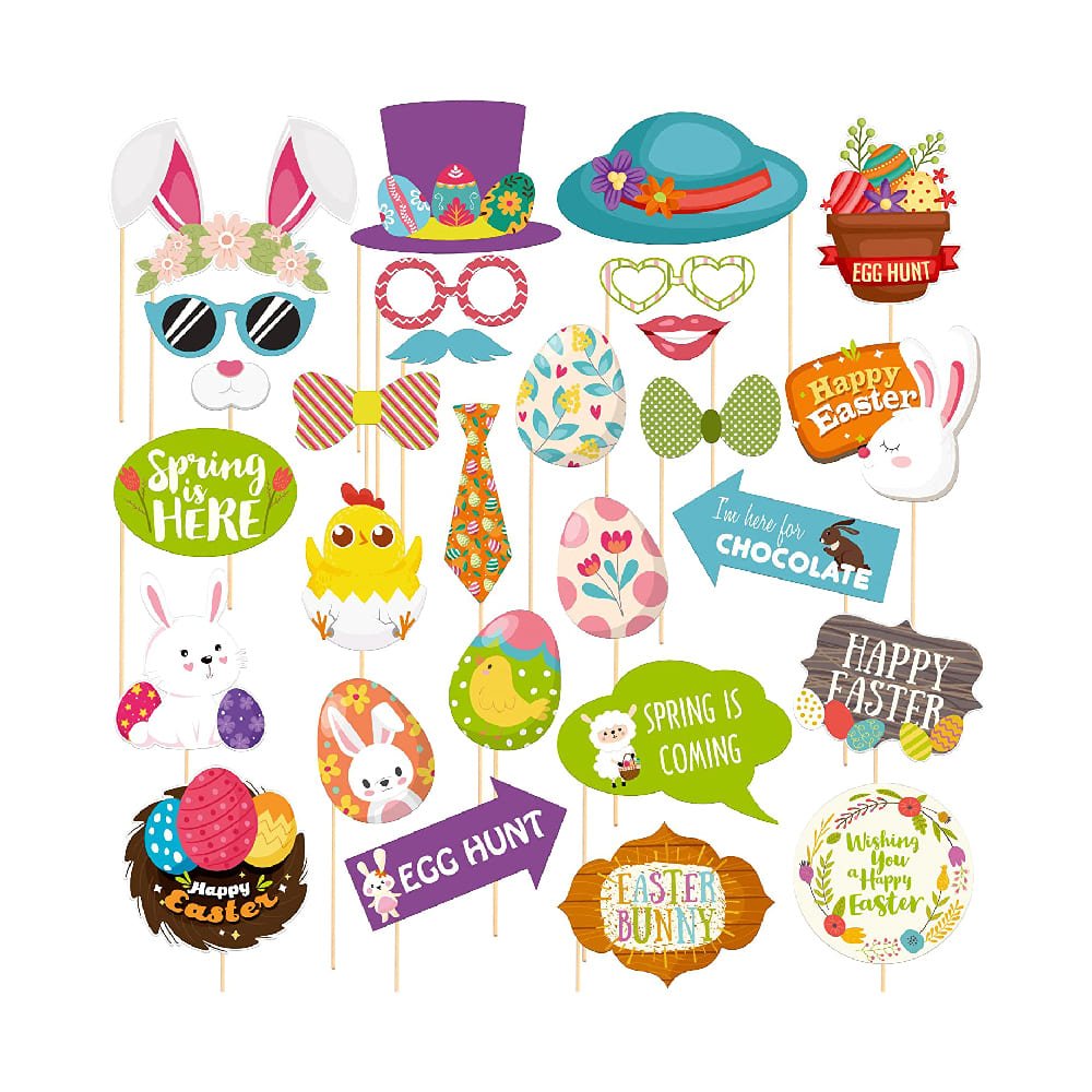 Easter Photo Booth Bundle - Pixilated