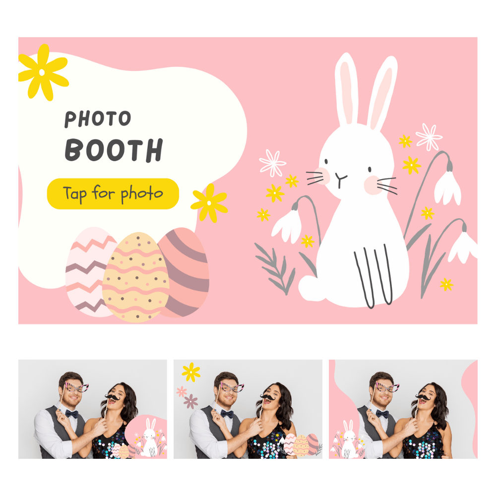 Easter Photo Booth Theme - Pixilated