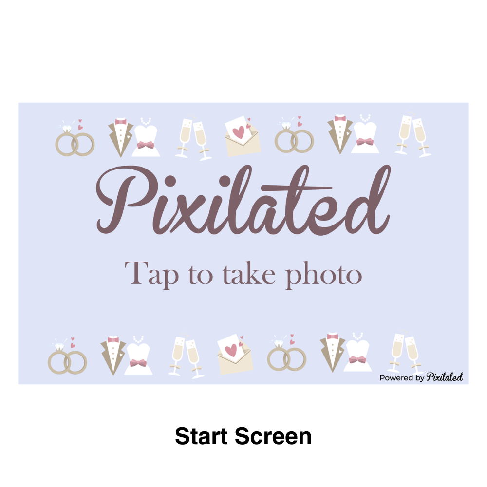 Engagement Photo Booth Theme - Pixilated