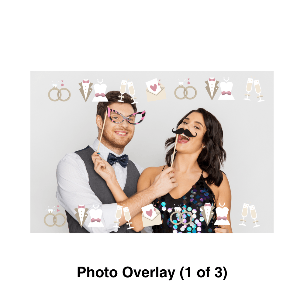 Engagement Photo Booth Theme - Pixilated