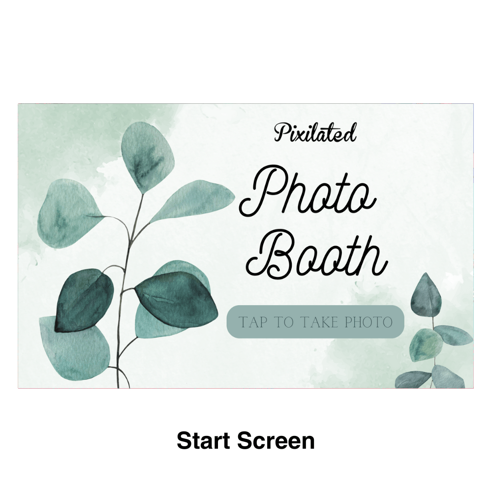 Eucalyptus Photo Booth Theme - Pixilated