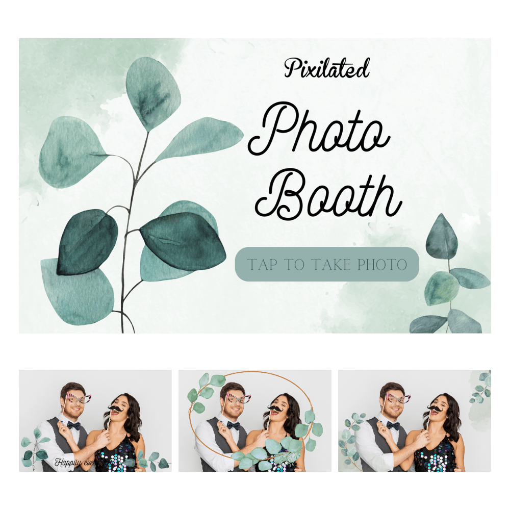 Eucalyptus Photo Booth Theme - Pixilated