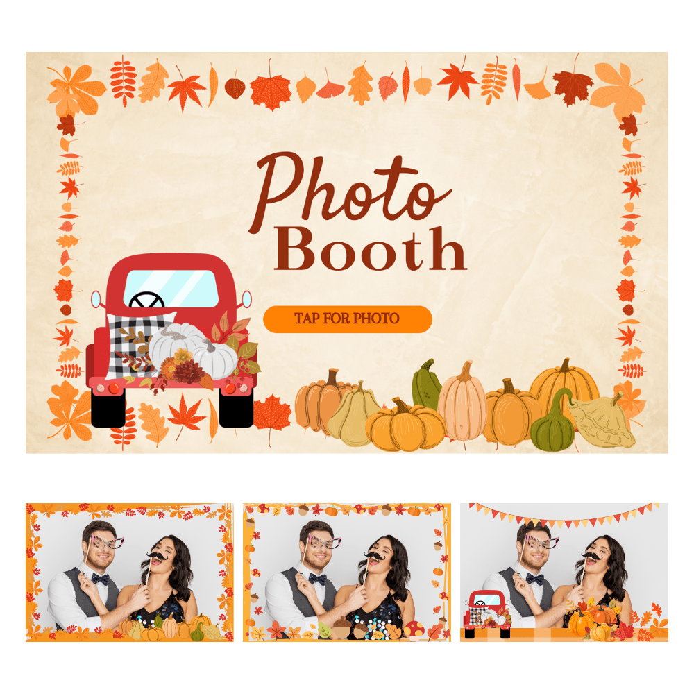 Fall Fest Photo Booth Theme - Pixilated