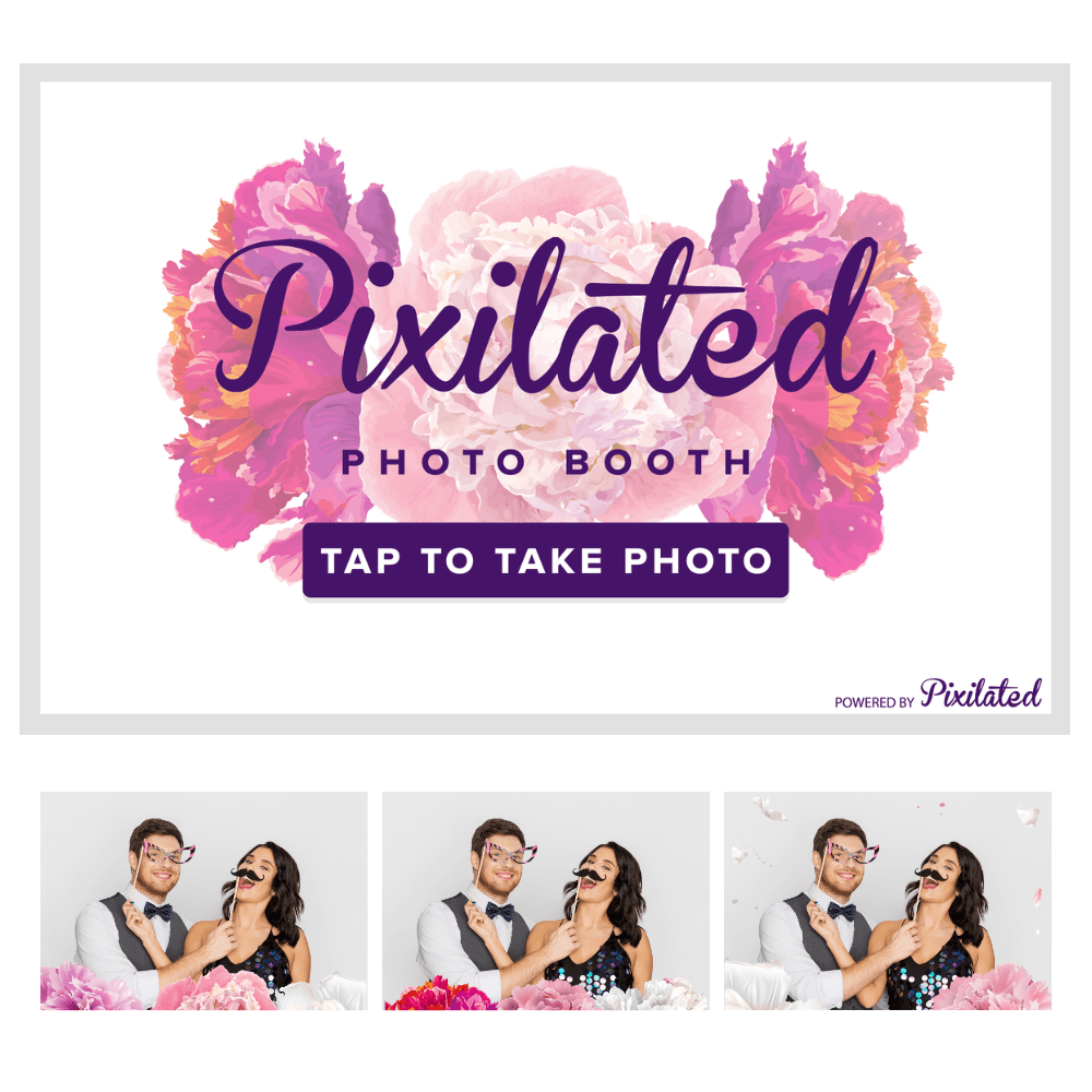 Floral Photo Booth Theme - Pixilated