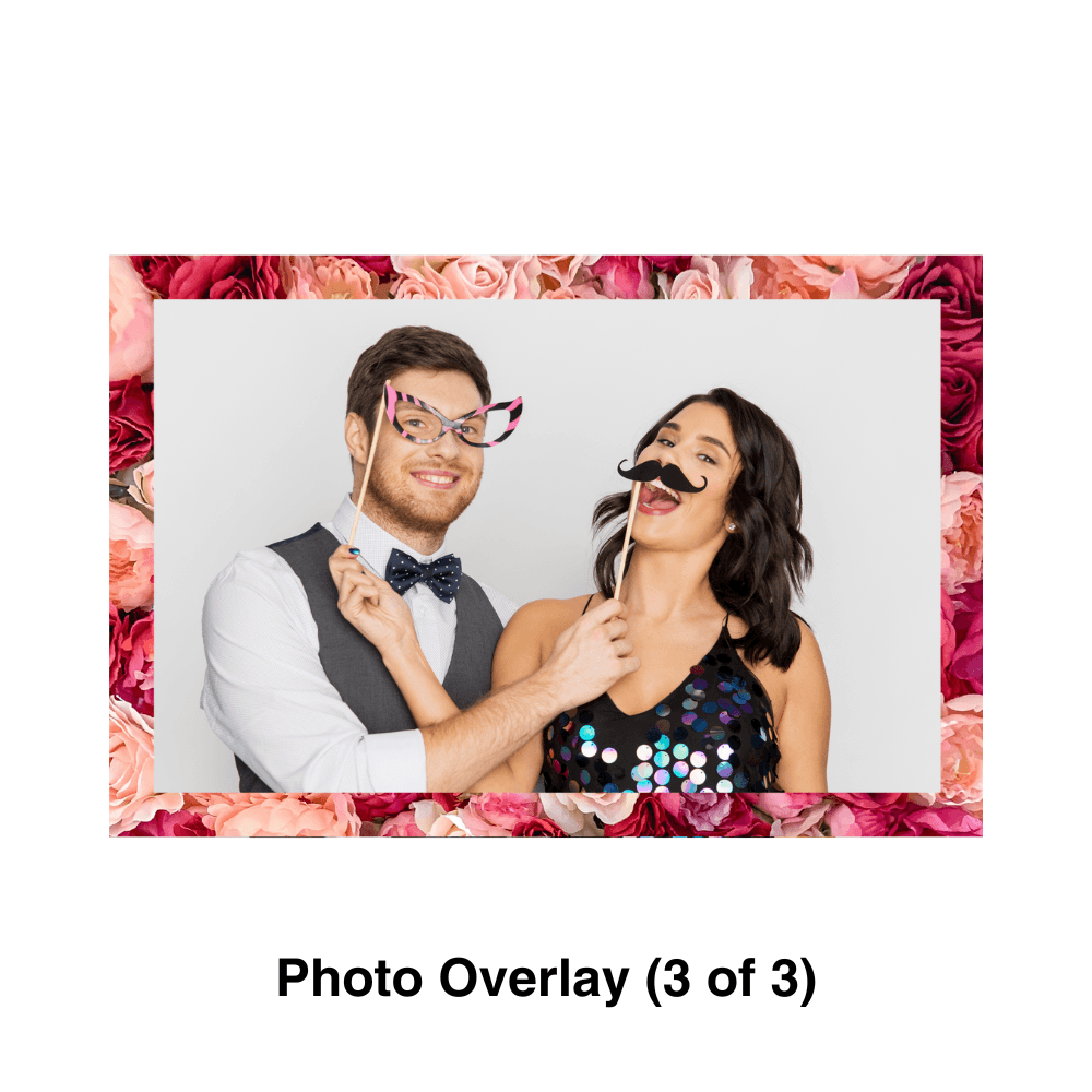Flower Wall Photo Booth Theme - Pixilated
