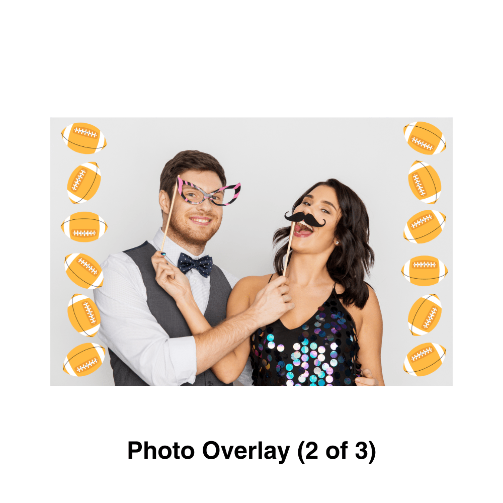 Football Photo Booth Theme - Pixilated