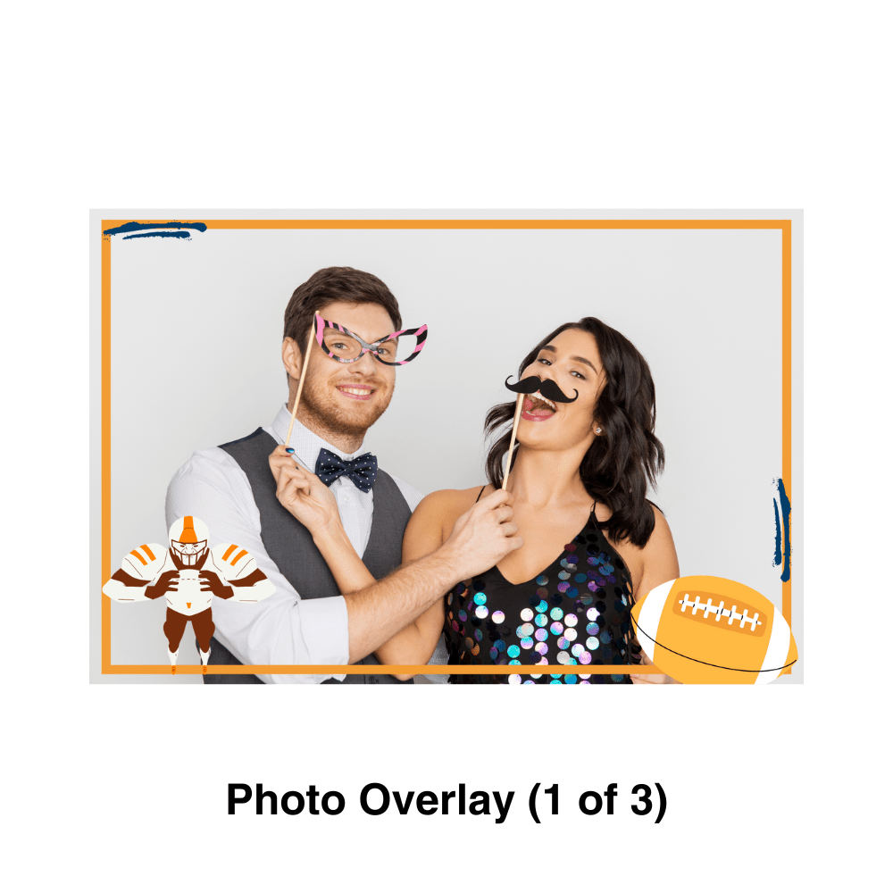 Football Photo Booth Theme - Pixilated