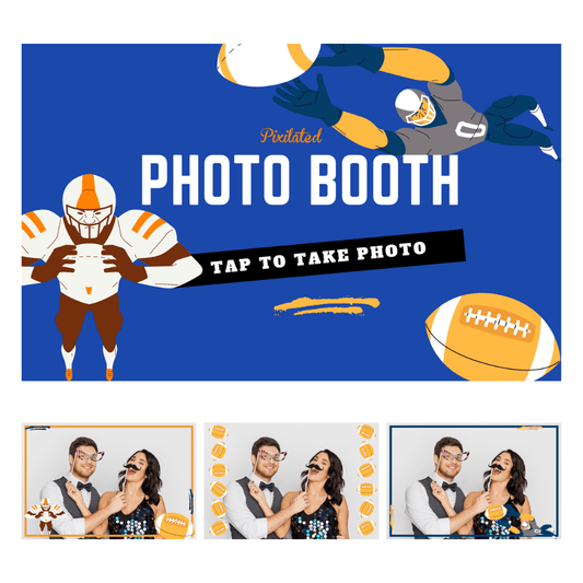 Football Photo Booth Theme - Pixilated