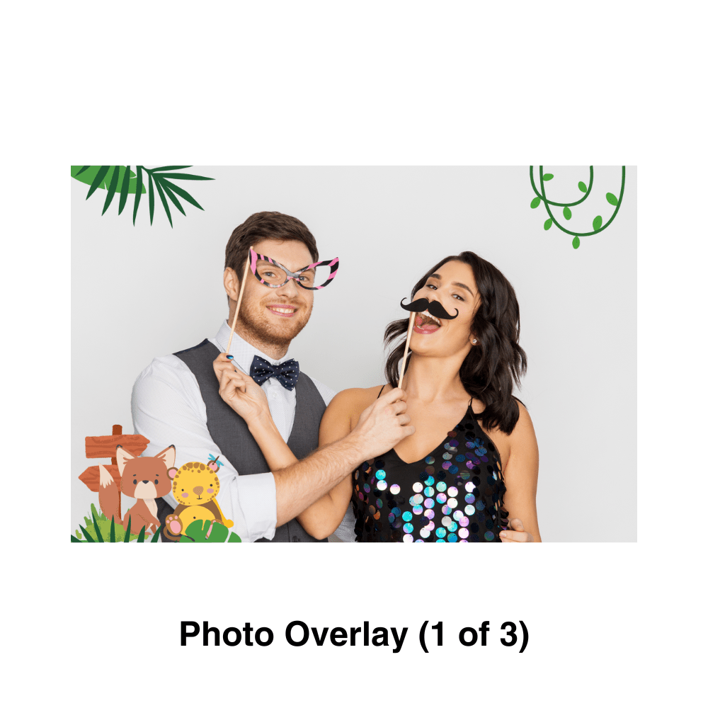 Forest Animals Photo Booth Theme - Pixilated