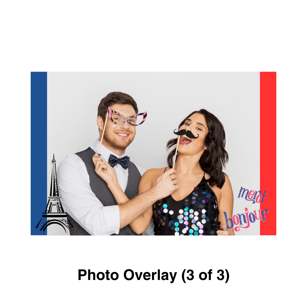 France Photo Booth Theme - Pixilated