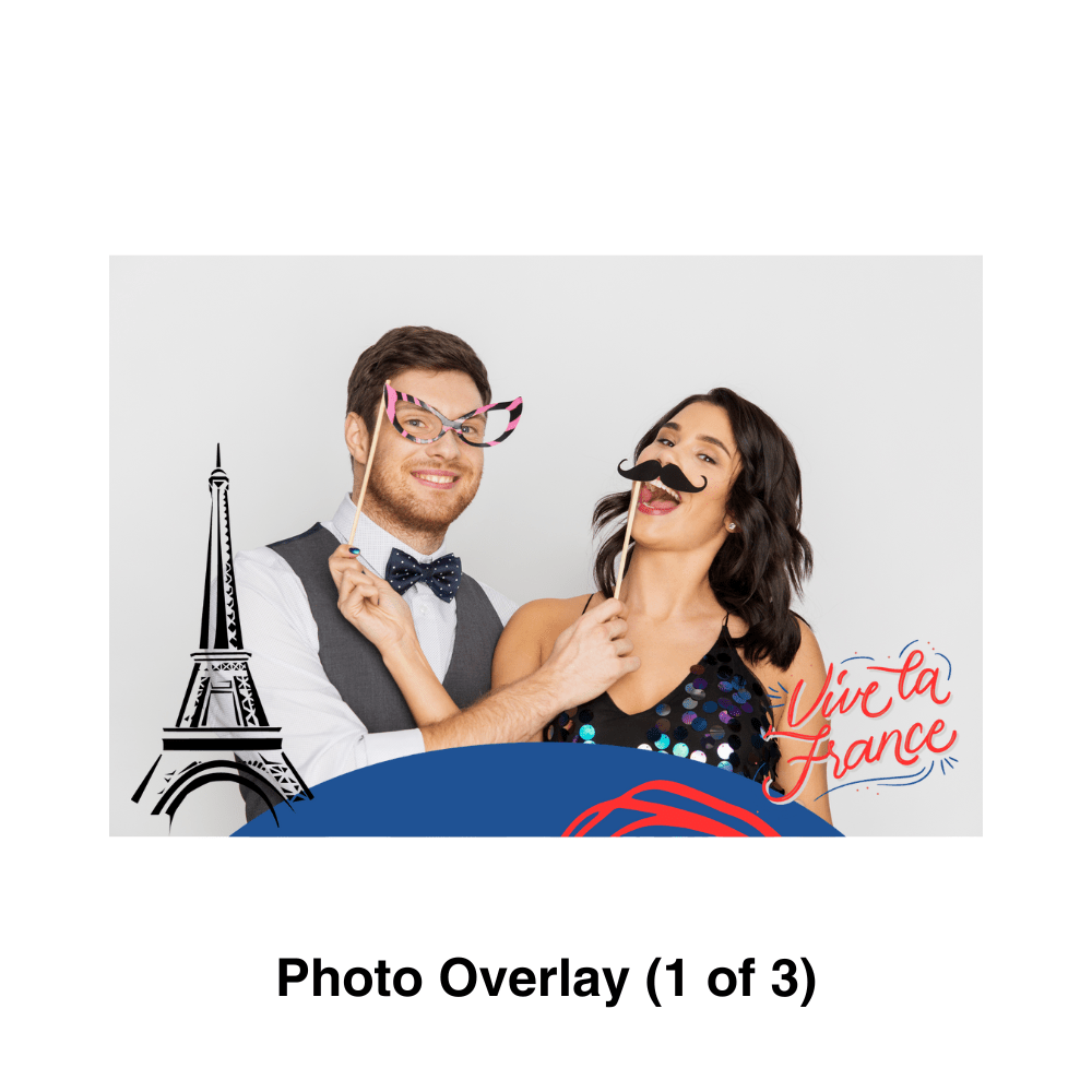 France Photo Booth Theme - Pixilated