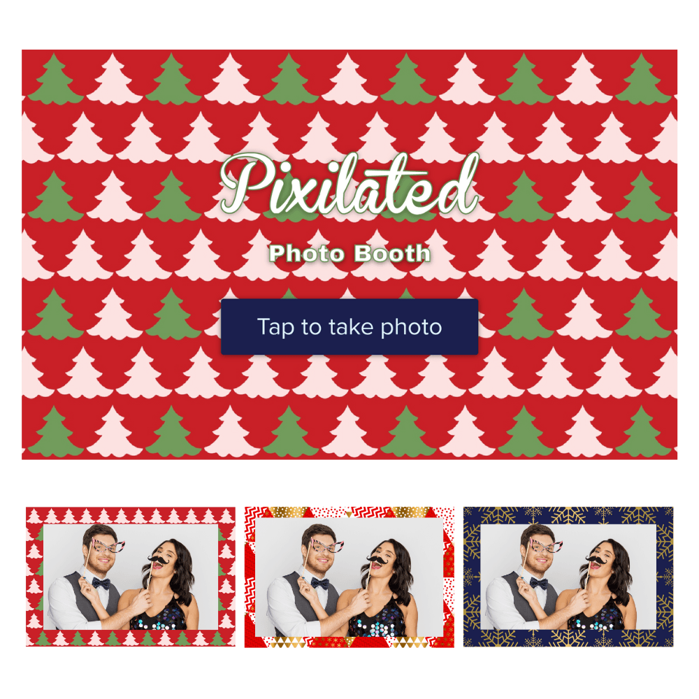 Gift Wrap Photo Booth Theme - Pixilated